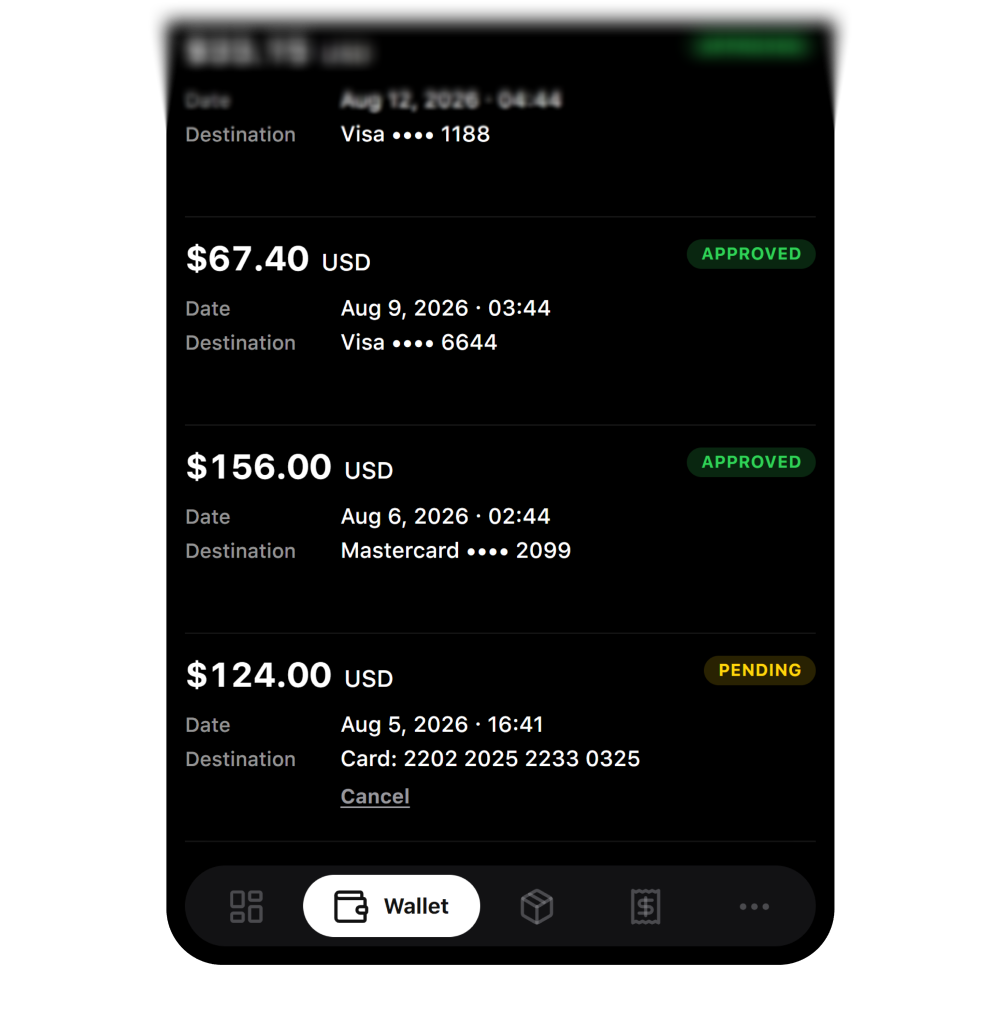 Beatmaker wallet balance and payout screen